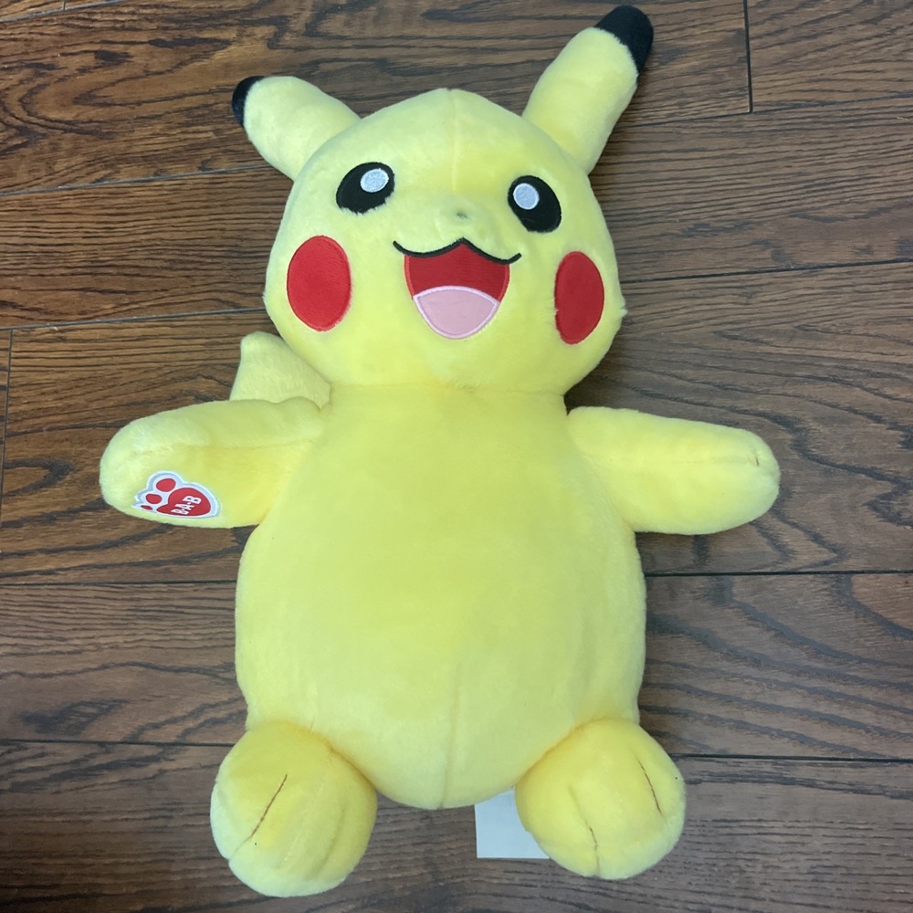 Pokemon Build A‎ Bear 18" Pikachu Stuffed Plush Toy BAB. Nintendo EUC